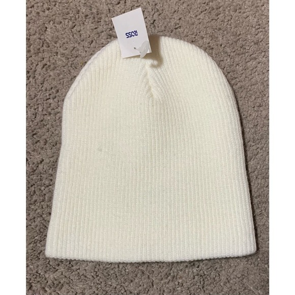 Hang Ten knit hat beanie Cap White Winter Ski Unisex Adult Acrylic Skullcap New - Picture 2 of 6